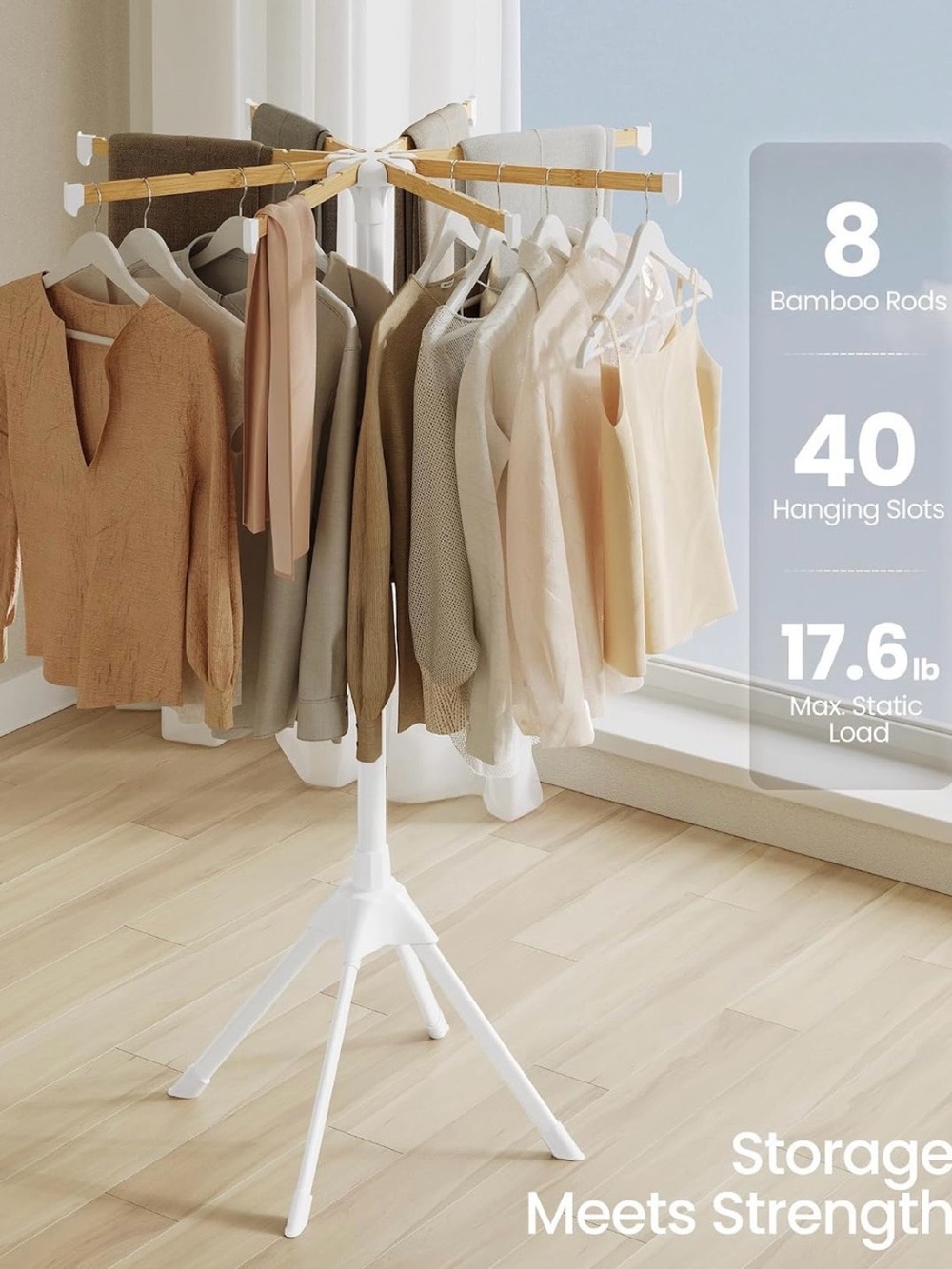 Songmics clothes drying rack - Picture 3 of 6